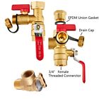 3 4  Efield Ips Isolator Tankless Water Heater Valve Kit   Pressure Relief Valve