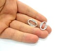 10 Circle Connector Findings Antique Silver Plated Jewelry Accessories