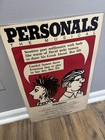 Personals Musical Revue Theater Broadway Window Card Poster 14  X 22 