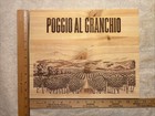 1 Rare Wine Wood Panel Poggio Al Granchio Italy Vintage Crate Box Side 9 25 527