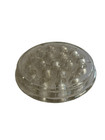 Vintage 19 Hole Flower Frog Clear Glass For Fresh Cut Floral Arrangements 5 