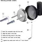 2 Pack Bathroom Towel Hooks Wall Mount Hooks Matte Black Towel Racks Coat Hooks 