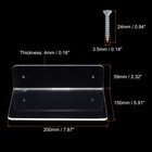 2 X Acrylic Floating Shelf Floating Wall Mounted Shelves Transparent 7 87 x5 91 