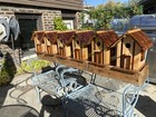 Wooden Birdhouse  Handmade Wren House For Post Or Hanging