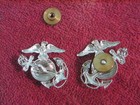 1 Pr  Vietnam War Era  Us Marine Corp  U s m c  Officer s Collar Insignia  ega 