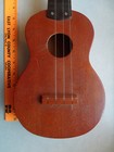 Vintage 1960s Lindell Ukulele 4 String Wood Small Acostic Childs Guitar 21 Inch