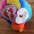 Puffkins Cosmo Plush Color Block Bear Rainbow Colors 4    Vintage W Tags