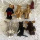 Boyds Bears T f  Wuzzies Jointed Miniature Teddy Bear Lot Of 6