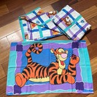 Vtg 90s Disney Winnie The Pooh Tigger Ladybug Sheets Twin Bed 3 Pc Set