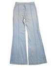 Vintage 70s Sunset Flare Jeans Made In England Bell Bottoms Aero Zip Denim Vtg