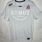 Reebok Ufc Ultimate Fighting Championship Mens Gray Graphic T-shirt Dm5168 M