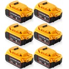 1-6 Pack For Dewalt 20v 20 Volt Max 8 0ah Li-ion Battery   Charger Dcb206 Dcb205
