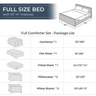 Full Dark Grey 7-piece Bed In A Bag Comforter Set Full Size Piece Bedding Set
