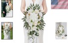 Luxurious Silk Flower Bouquet For Weddings - Versatile Decor For Special Events