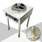 Used   10  Lpg Chamber Single Burner 45 000 Btu Commercial Gas Wok Gas Stove