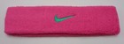 Nike Swoosh Headband Pink Pow emerald Glow Adult Unisex