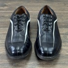 Footjoy Icon Golf Shoes Mens 12 M Black Leather Optiflex Split Toe 52354-read