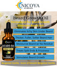 Beard Growth Oil- Fast Growing Beard  Mustache   Facial Hair   -bergamot Vanilla