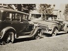 Rare Old Vintage Photo Vehicles Park In Street Cool Snapshot 1935