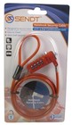 Sendt Red Notebook laptop Combination Lock Security Cable