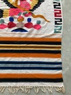 Vintage Handmade Mexican Multicolor Kilim Rug Carpet 200x114 Cm