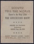 Scarce Patriotic  ever Ready  Advertising Label Cinderella   Poster Stamp Mnh