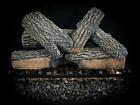 Blazing Oak Premium Vented Gas Log And Hearth Kit- Match  Auto  Remote Start