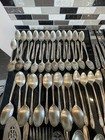 Vintage Oneida Community Flatware Silverware White Orchid 101 Pc Silver Plated