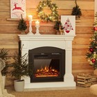 Electric Fireplace Insert 18 Inch  Recessed Freestanding Fireplace Heater With 7