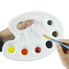 2 Pack Artist Plastic Palette For Oil  Acrylic  Watercolor Paints  10 Sections