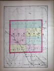 1873 Plat Map Ausable  Tawas City  Iosco Co   Michigan   Ogemaw Co  On Reverse