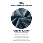Ultimate Sack 5 Foot Foam Filled Washable Fur Covered Bean Bag Chair  Cloud