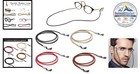Eyeglass Retainer Cord 4 Pack Leather Glasses Lanyard Necklace 4 Colors