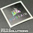 1x Corsair Desktop   Laptop Custom Sticker Label  prismatic 