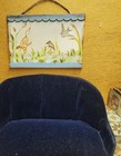 Miniature Dollhouse Furniture Wall Hanging Original Art On Canvas 