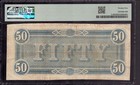 1864  50 Confederate States Of America Note T-66 Low Serial  5 Pmg Vf 25