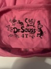 Dr  Seuss Cat In The Hat Girls 4t Pink black Long Sleeve Warm Cotton Tee