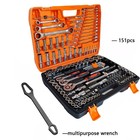 151 Piece Mechanic Tool Set Chrome Vanadium Socket Wrench Kit With Carrying Case