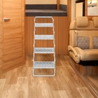 Aluminum Alloy Scissor Stairs Foldable Step Ladder  4 Steps Ladder For Rv camper