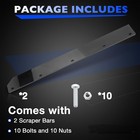 2-pack 1 2  Poly Cutting Edge Scraper Bar For John Deere 54  Snow Plow M75679