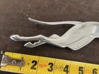 Vintage Greyhound Dog Metal Emblem Badge 13 5    Chrome Bus Trailer