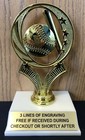 Baseball   Softball Trophy - Free Engraving - Assembly Required