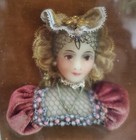 Wax Bas Relief Profile Portrait Sculpture Miniature Mary Queen Of Scots