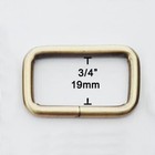 10pc Metal Strong Handbag Leather Bag Purse Strap Belt Rectangle O D Ring Buckle