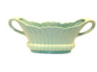 Vintage Art Pottery  Vase planter Green C  1940 s-1950 s