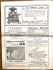 Portland  Maine 1903- Jefferson Theatre Program  4 Pages  18 Local Advertisers 