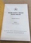 Mercedes Benz W111 220se Owner s Manual Instruction Book   Edition A 