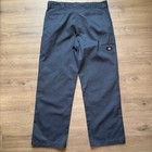 Dickies Double Knee Work Pants Men 38x32 Blue Loose Fit Twill Straight Leg