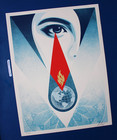 Shepard Fairey Signed Numbered Earth Art Print Obey Giant Street Art Poster