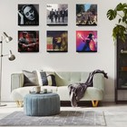 Vinyl Record Shelf Wall Mount  6 Pack 12 Inch Black Acrylic Album Record Holder